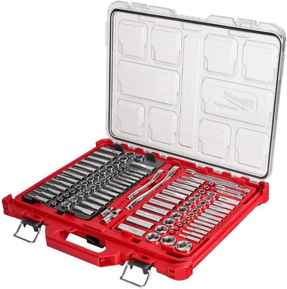 Milwaukee Eléctrico - 1/4-3/8 106PC Rata y Socket Set en PKOUT SAE-MM