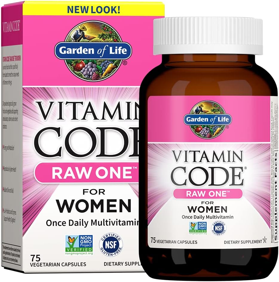 Suplemento multivitamínico vegetariano para Mujeres Garden of Life,...