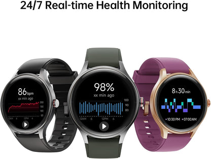 Woneligo Reloj inteligente para hombre, AMOLED de 1.57 pulgadas, pa...
