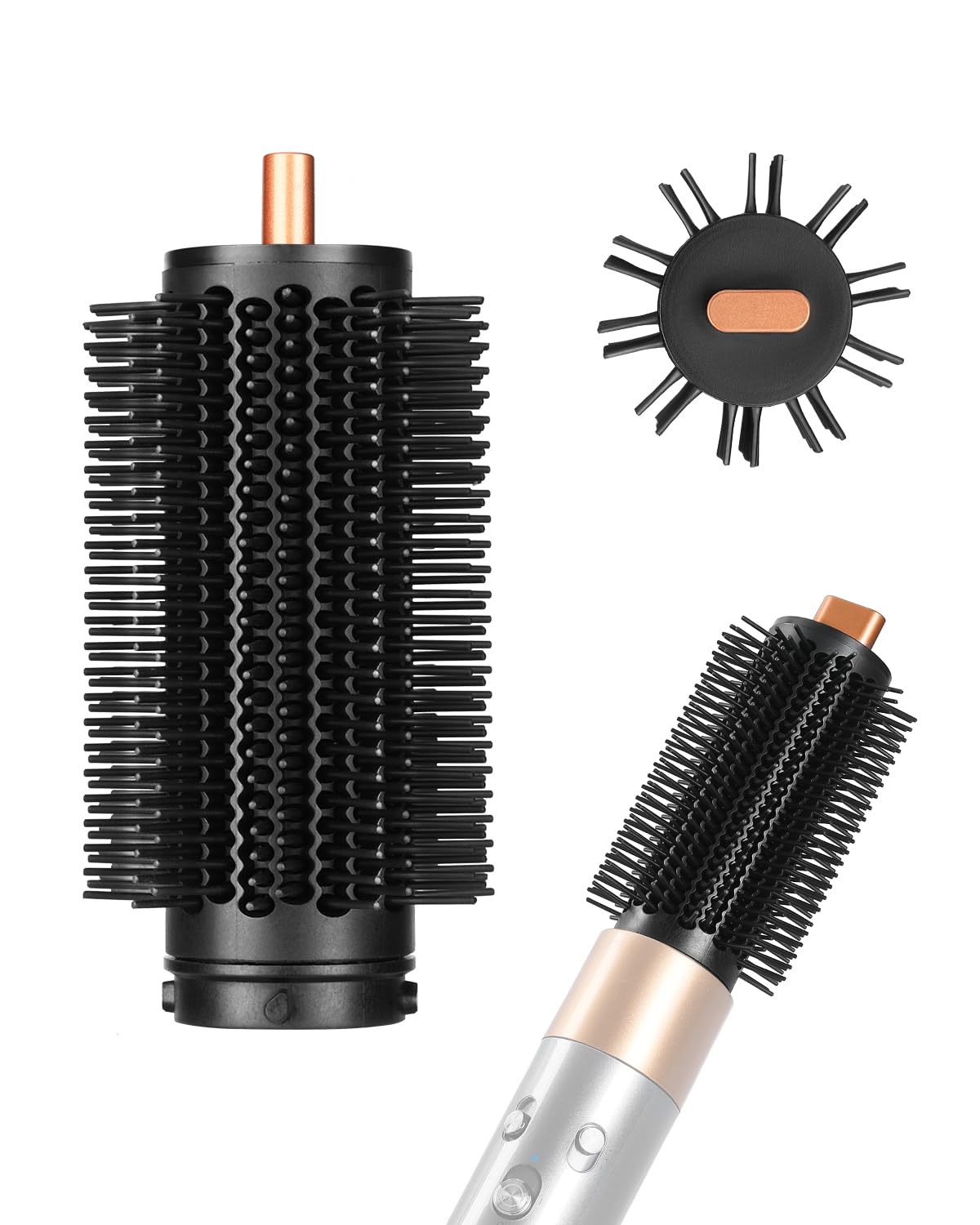 Accesorio de cepillo voluminizador redondo mejorado compatible con...
