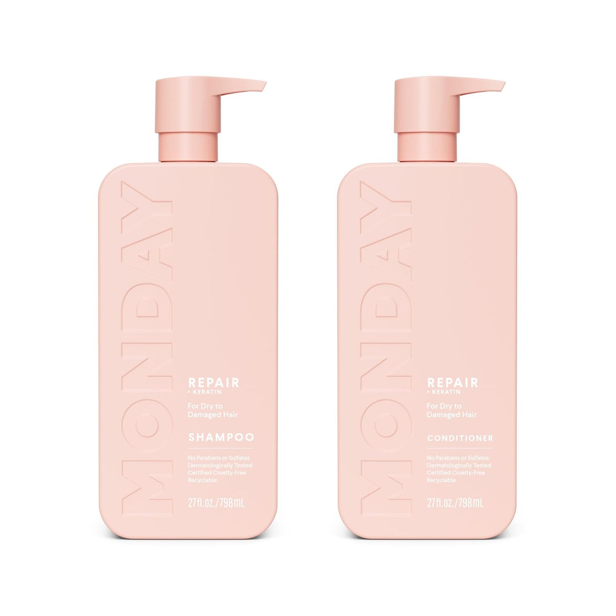 MONDAY Champú y acondicionador Combo reparador - Set de 27.0 fl oz