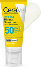 CeraVe - Protector solar mineral invisible SPF 50, protector solar...