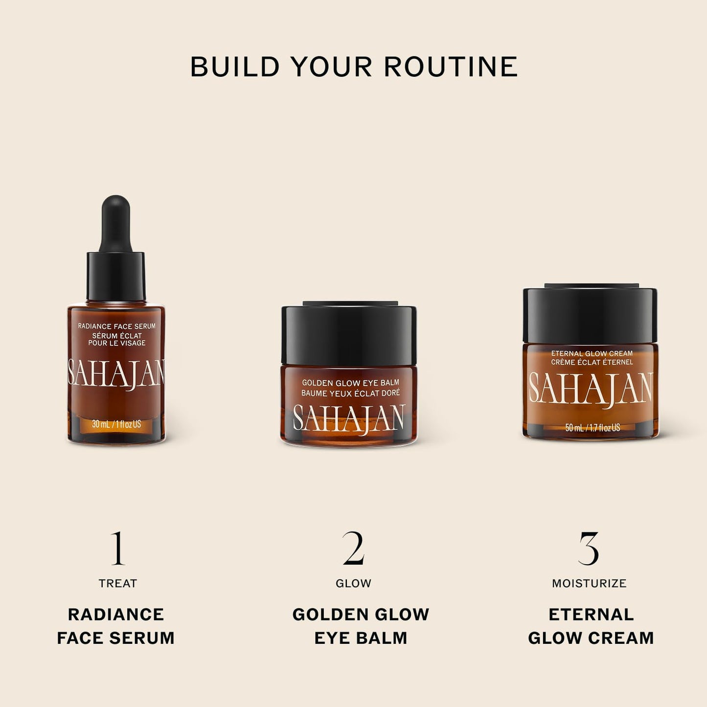 Sahajan Crema Eternal Glow con vitamina C, bakuchiol, ceramidas + azafrán | Hidratante ayurvédico ligero clínicamente probado | Barrera de humedad, líneas finas y arrugas | 1.7 onzas