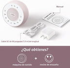 HOUSBAY - Máquina de sonido con ruido blanco para dormir, color ros...