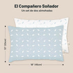 Paquete de 2 almohadas para niños de 2 años a 5,13 x 18 pulgadas (n...