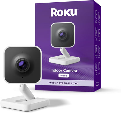Cámara Roku interior - Seguridad para el hogar - 1 paquete - Cámara...