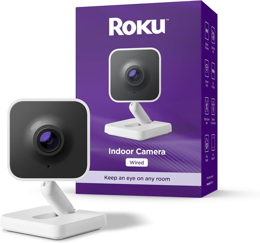Cámara Roku interior - Seguridad para el hogar - 1 paquete - Cámara...