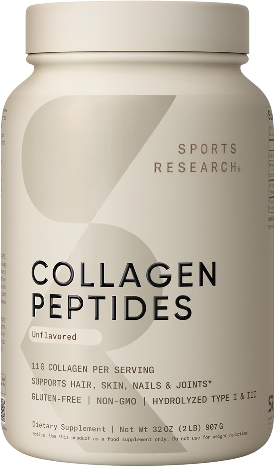 Sports Research Péptidos de colágeno - Suplemento de proteína en po...