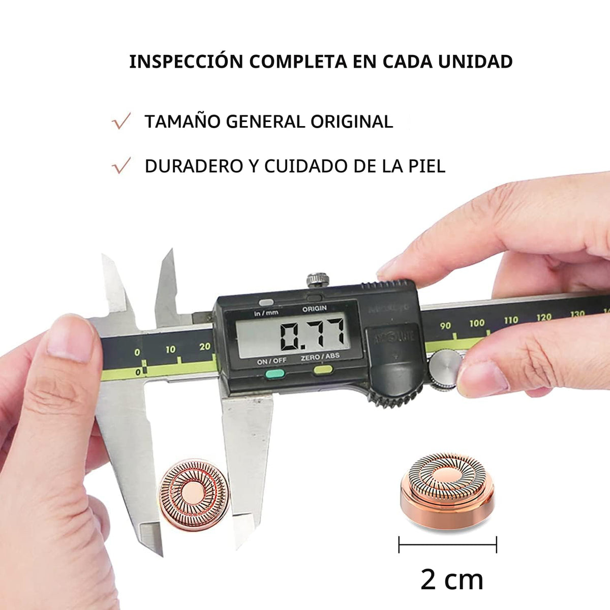 Cabezales de repuesto para depiladora facial impecable, cuchillas d...
