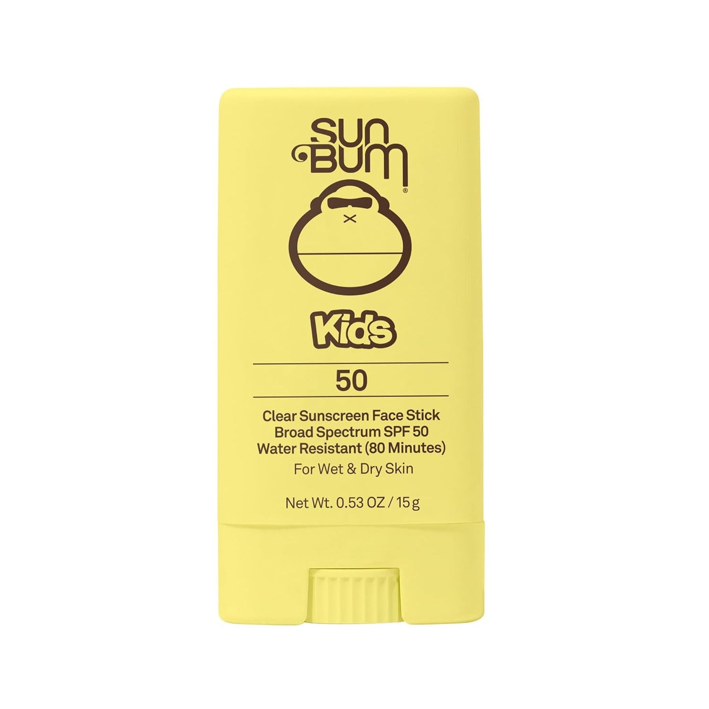 Sun Bum Protector Solar en Barra Facial Transparente SPF 50 para Ni...