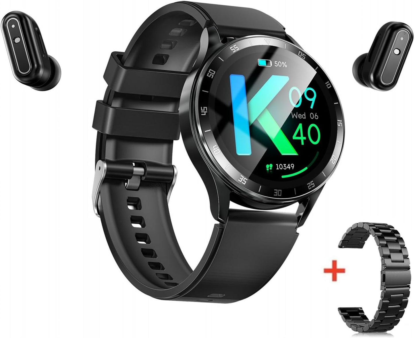 X10 - Reloj inteligente con auriculares para iPhone, teléfonos inte...