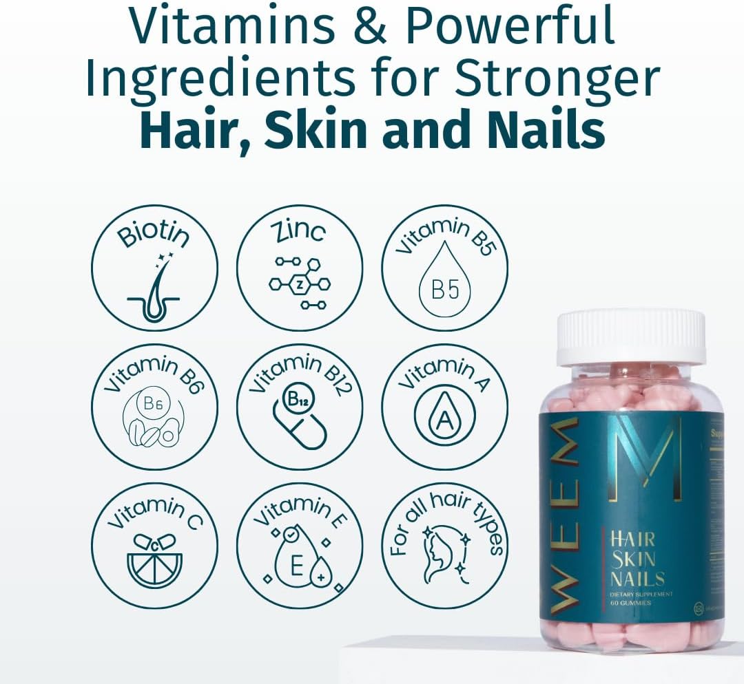 Gomas WEEM para el cabello, la piel y las uñas - Favorece el cabell...