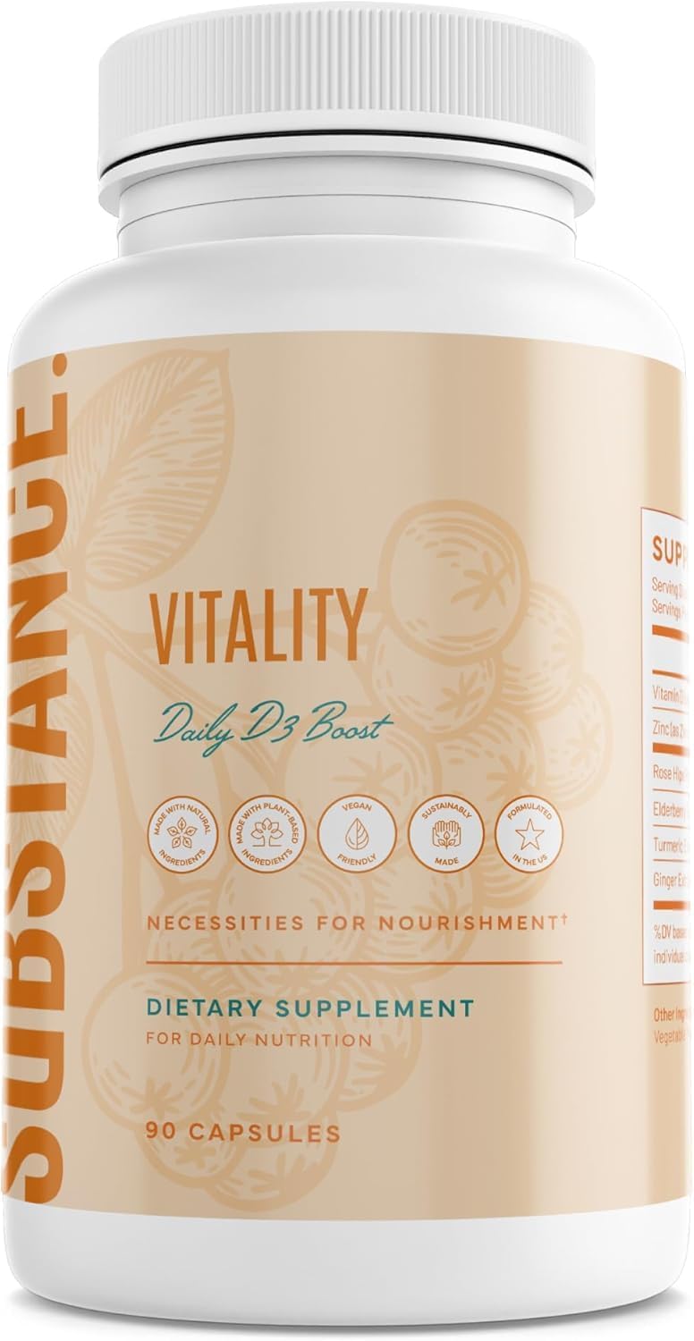 SUBSTANCE. Nature's Vitality Daily D3 Boost Suplemento \u2013 V...