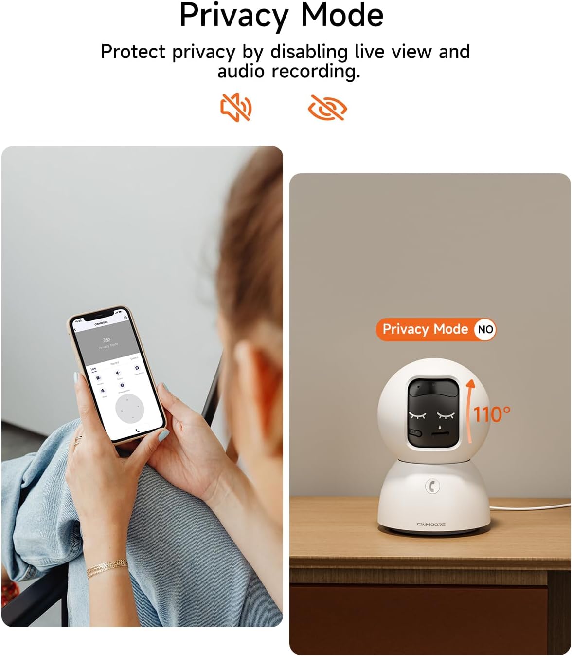 CINMOORE Cámara para mascotas 5G para interiores con aplicación de...