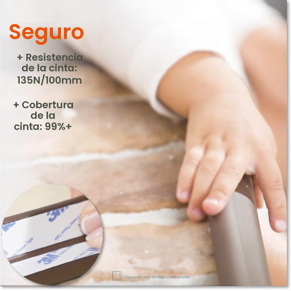 Roving Cove "borde y Esquina Cojín de seguridad pre-taped esqui...