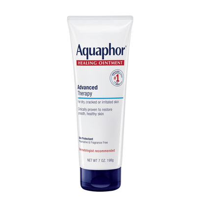 Aquaphor Ungüento Curativo de Terapia Avanzada, Protector de la Piel, Hidratante para Piel Seca, Tubo de 7 Onzas