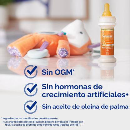 Similac Fórmula infantil sensible 360 Total Care para irritaciones...
