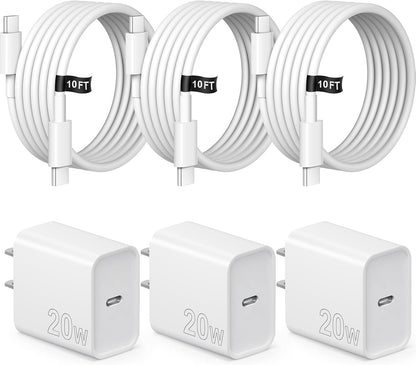 Cargador para iPhone de carga rápida de 3m para iPhone 17, 16, 15,...
