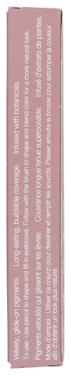 Mineral Fusion Lápiz retráctil para cejas marrón medio, 0.003 onzas