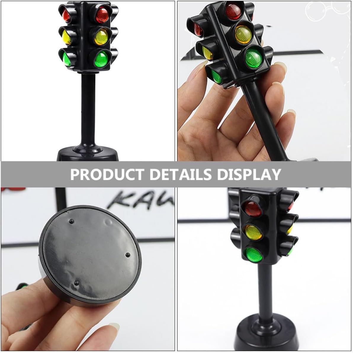 Juguetes de semáforo para niños Modelo de señal de tráfico para educación temprana Mini lámpara roja verde juego de luz