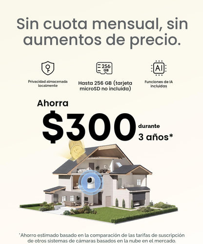 Cámara de seguridad interior eufy Security E30, última generación,...