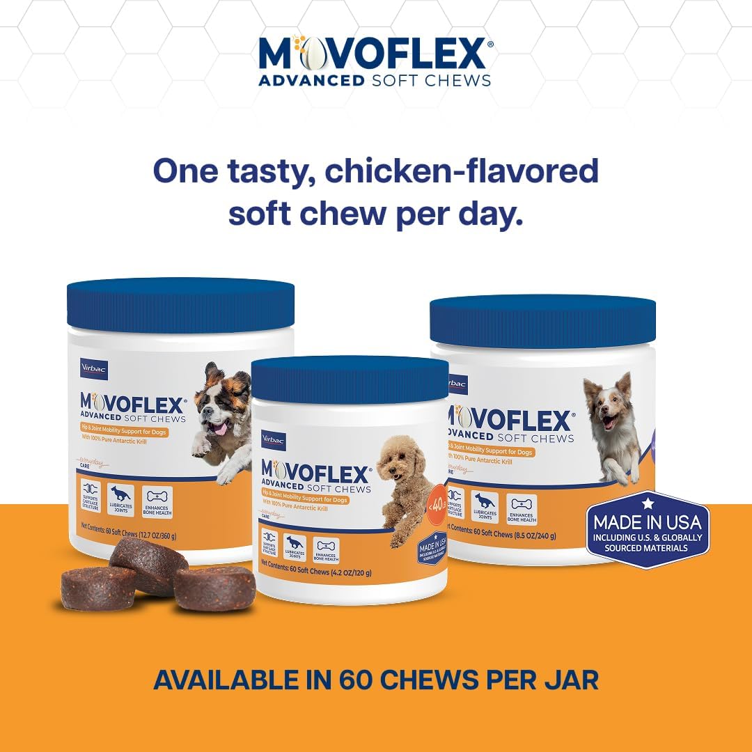 MOVOFLEX Virbac - Suplemento de apoyo avanzado para la cadera y las...