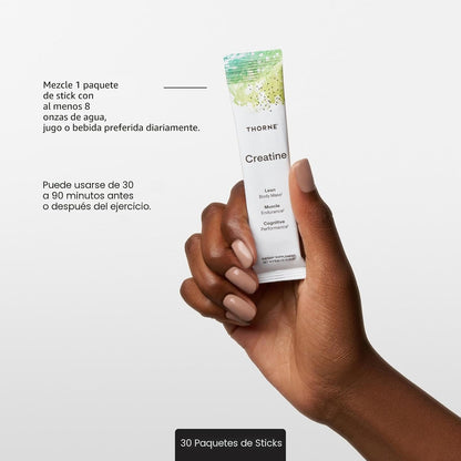 THORNE Creatina - Polvo de monohidrato de creatina micronizado - Ap...