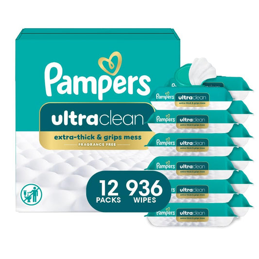 Pampers Toallitas Ultra Clean para Bebés (Anteriormente 'Free &...