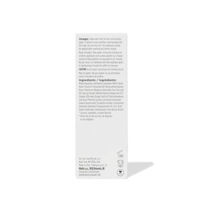 Briogeo Scalp Revival - Tratamiento para el cuero cabelludo con carbón y árbol de té, suero sin enjuague para cuero cabelludo seco, escamoso o con picazón, hidratante y equilibrante, vegano y libre de crueldad, 1 onza