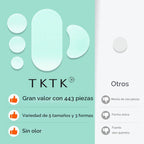 TKTK 443 parches de espinillas para cara, parche hidrocoloide para...