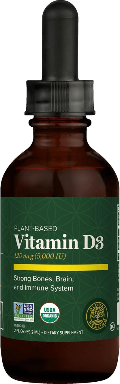 Global Healing Center Suntrex - Vitamina líquida D3 | 5000 UI para...