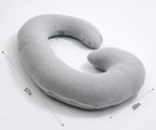 1 MIDDLE ONE Almohada de embarazo, almohada de cuerpo completo en f...