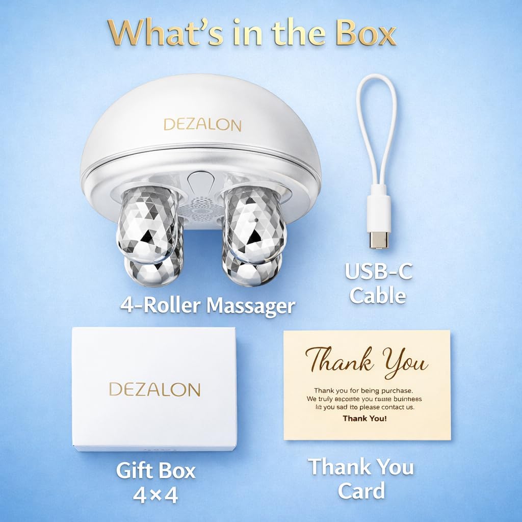 DEZALON Dispositivo facial de microcorriente, herramienta de masaje...
