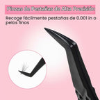 VEYES INC Pinzas de pestañas para extensiones de pestañas, pinzas d...