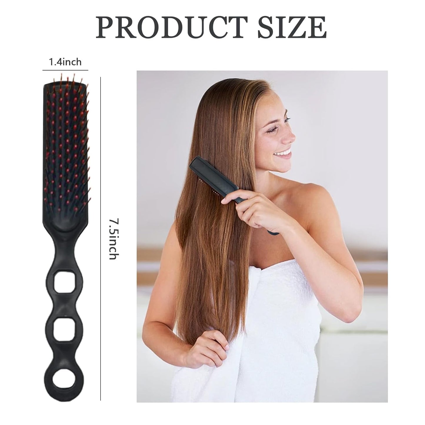 Paquete de 100 cepillos de pelo a granel para personas sin hogar, cepillo de pelo negro, cepillo desenredante, cepillo de ventilación para cabello rizado, adecuado para personas sin hogar,