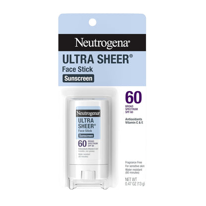 Neutrogena Protector solar facial en barra ultra transparente SPF 6...