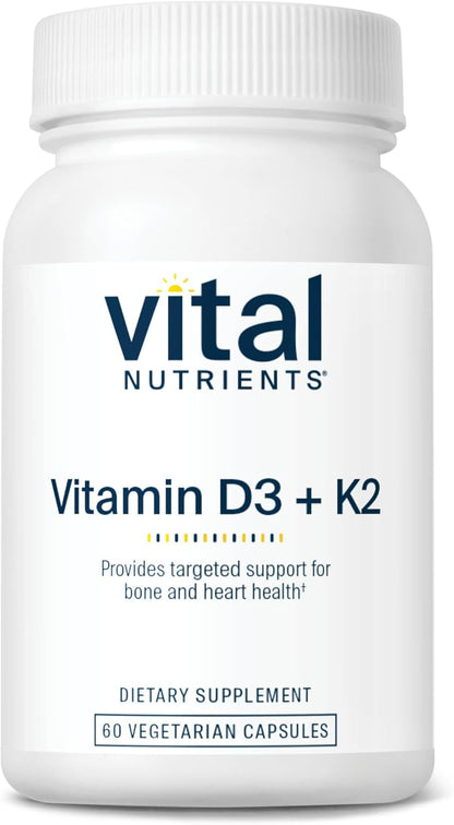 Vital Nutrients Vitamina D3 + K2 | 2000 UI | Suplemento de vitamina...