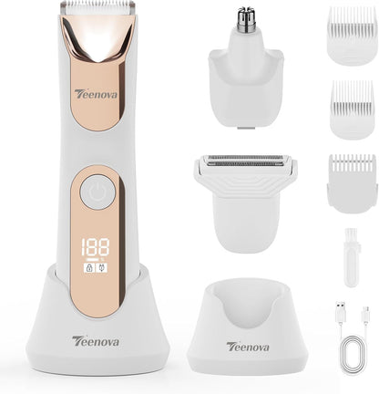TEENOVA Manscape - Recortadora de vello corporal para hombres, reco...