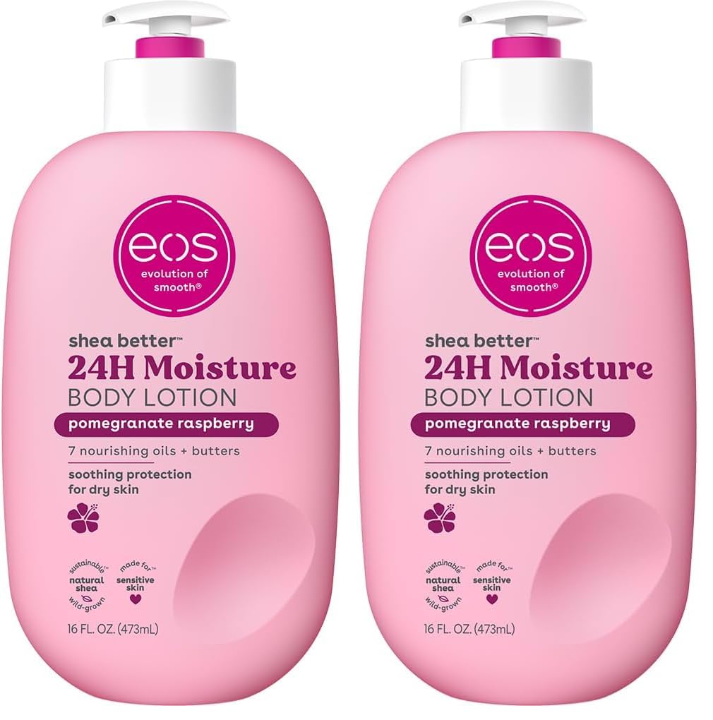 eos Shea Better Loción corporal granada frambuesa, cuidado de la pi...