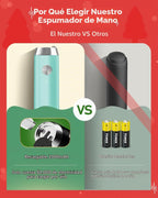 Maestri House Espumador de leche recargable con soporte, espumador...