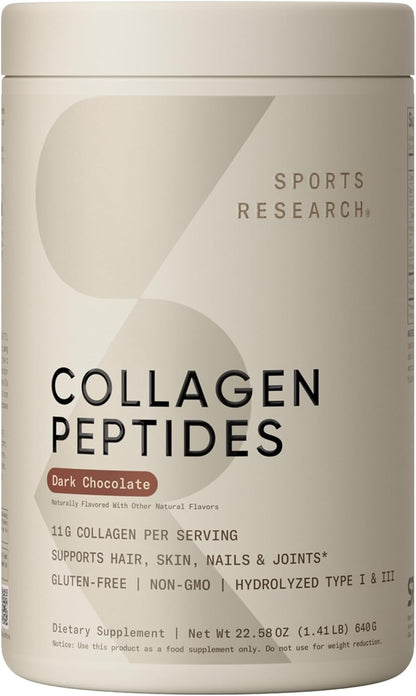 Sports Research Péptidos de colágeno - Suplemento en polvo de prote...