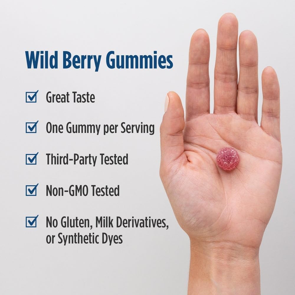 Nordic Naturals Gomitas Pro Vitamin D3, bayas silvestres - 120 gomi...