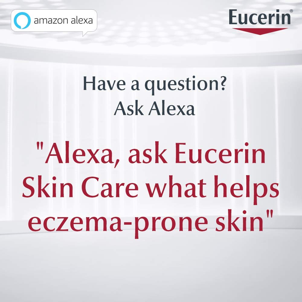 Eucerin Crema corporal para aliviar el eccema del bebé, sin fragancia, crema de eczema para bebés con avena coloidal, ceramida-3 y extracto de raíz de regaliz, tubo de 8 onzas