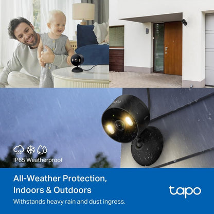 Cámara de seguridad Tapo para interiores\/exteriores de 1080p - Det...