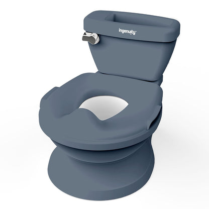 Ingenuity My Size Potty Pro en azul, inodoro de entrenamiento infan...