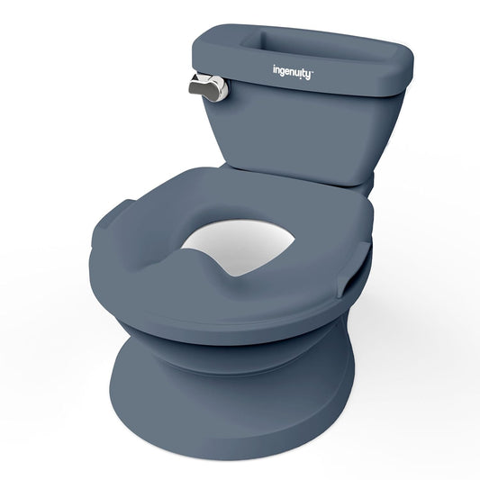 Ingenuity My Size Potty Pro en azul, inodoro de entrenamiento infan...