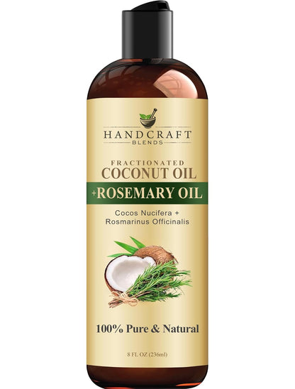 Handcraft Blends Aceite de Coco Fraccionado Infundido con Romero -...