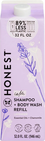 The Honest Company Champú limpiador 2 en 1 para lavado corporal, ca...