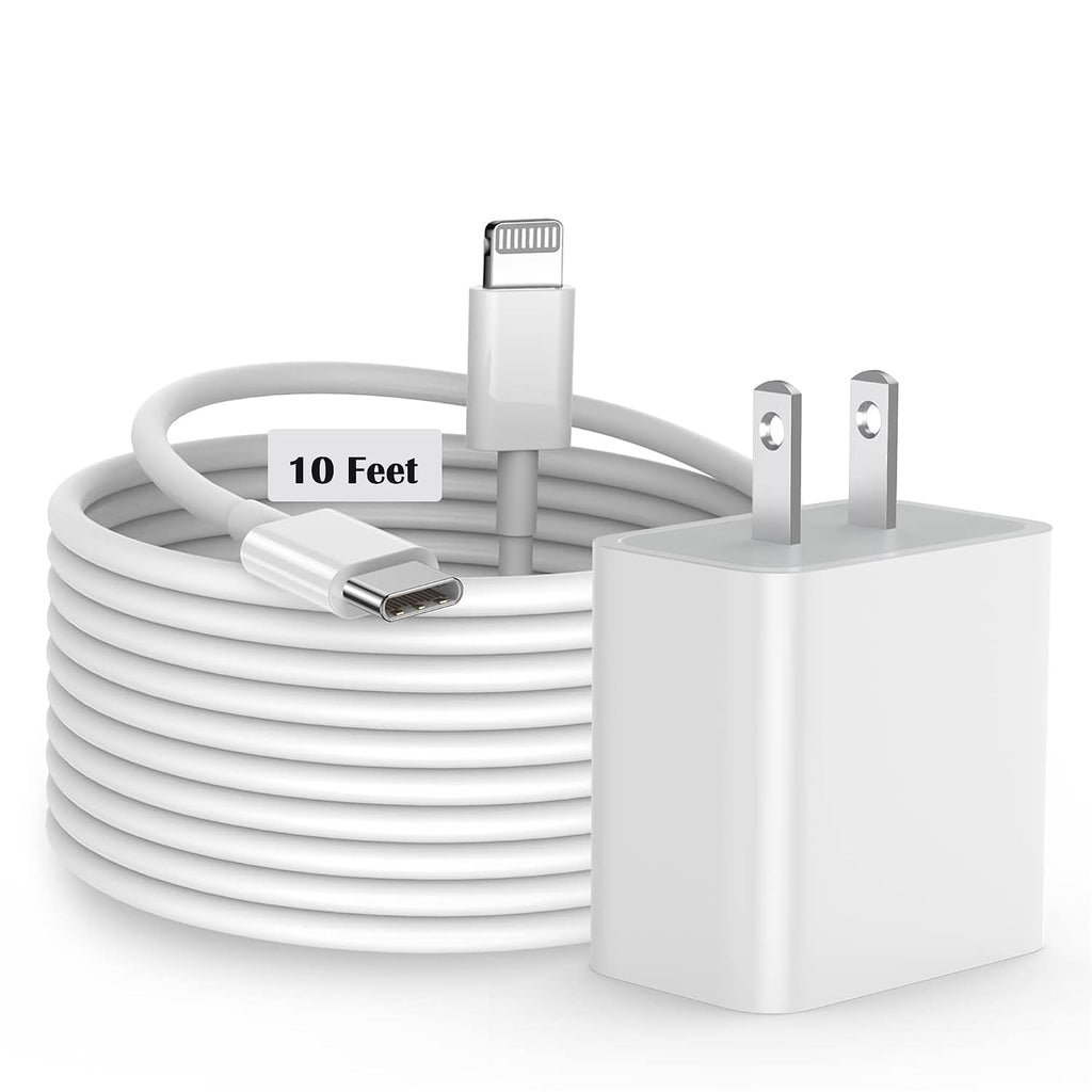 Cargador rápido para iPhone, [certificado MFi] Bloque de carga rápi...