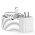 Cargador rápido para iPhone, [certificado MFi] Bloque de carga rápi...